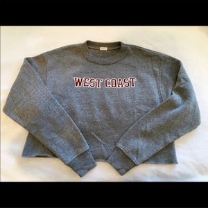 cropped sweatshirt